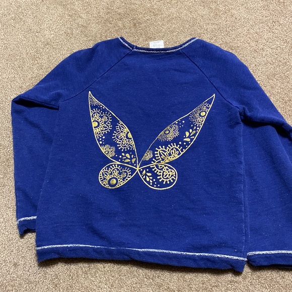 Disney Store Tinker Bell wide neck sweat shirt - Picture 2 of 2